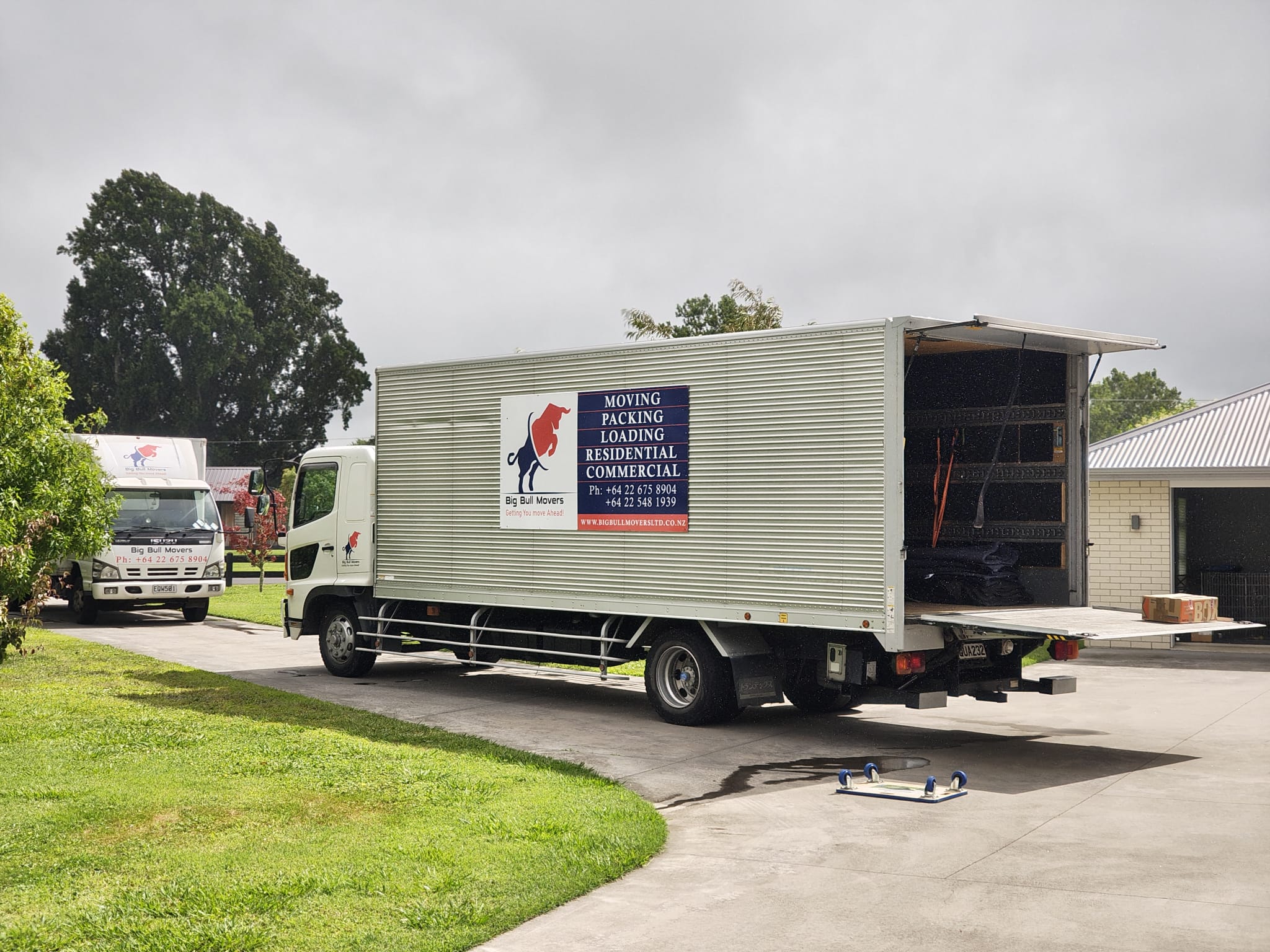 Big Bull Commercial movers team executing a professional office relocation in Auckland